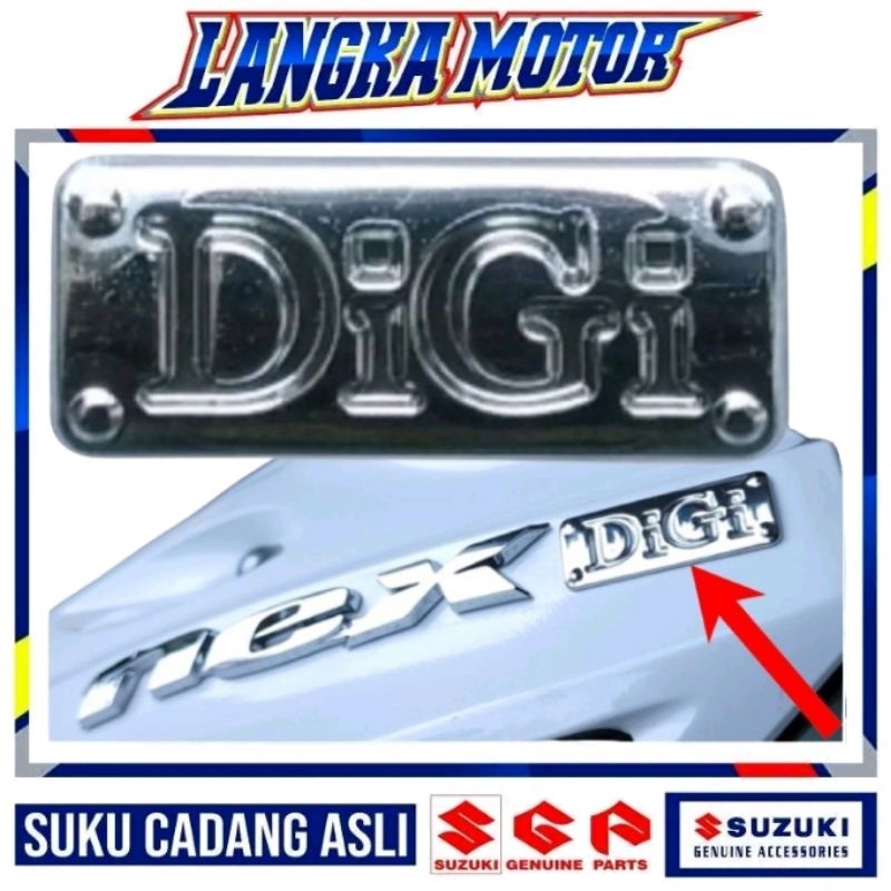 Nex ORI SGP Vietnam Emblem timbul DIGI body depan Suzuki NEX 110 versi Kamboja