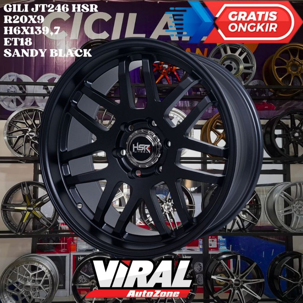 Velg Mobil Ring 20 HSR GILI R20 UNTUK PAJERO , FORTUNER , MUX , RANGER