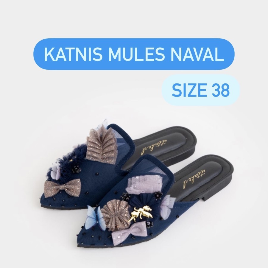 Ittaherl KATNIS MULES NAVAL size 38