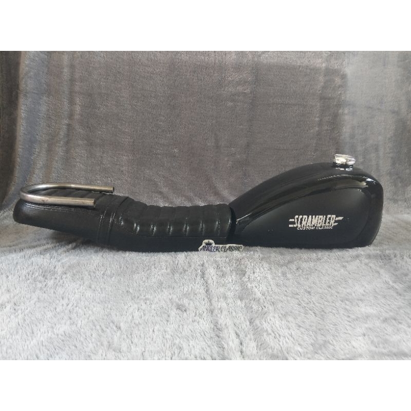 Paket jok jok custom motor japstyle dan tangki japstyle motor custom Scorpio Byson thunder Tiger Meg