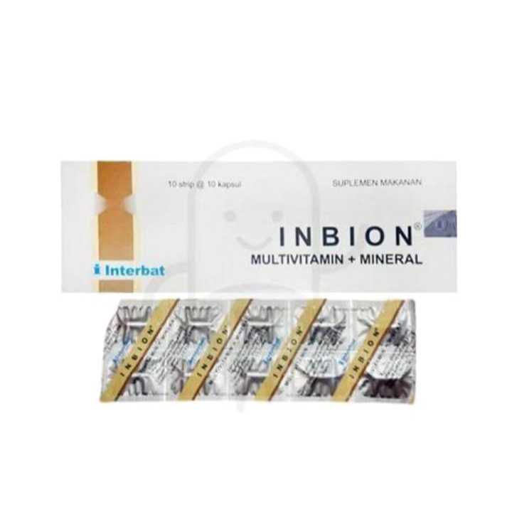 INBION 1 STRIP ISI 10 KAPSUL MULTIVITAMIN DAN MINERAL UNTUK IBU HAMIL MENYUSUI TABLET TAMBAH DARAH C