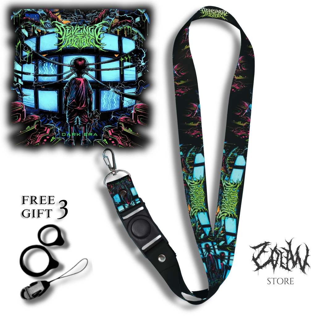 LANYARD THE DARK ERA REVENGE THE FATE RTF Gantungan Card Holder Case Handphone Key Ring Adjustable