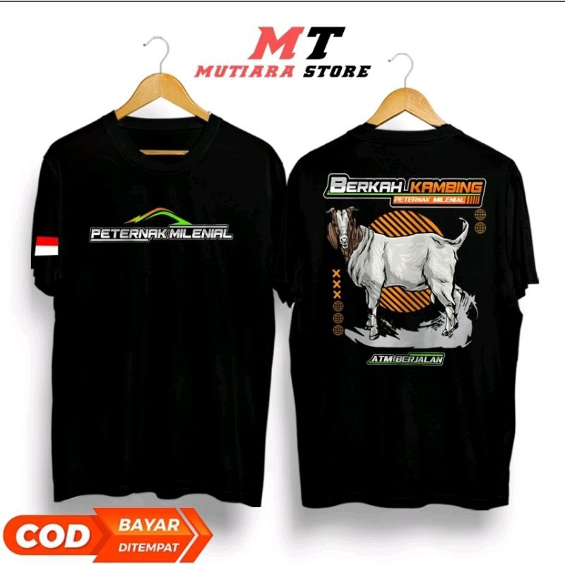 Kaos Peternak Milenial Berkah Kambing Atm Berjalan