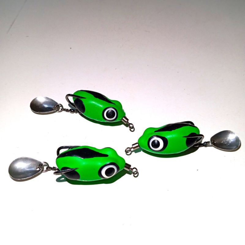 umpan pancing gabus tiruan kodok kodokan isi 5 soft frog