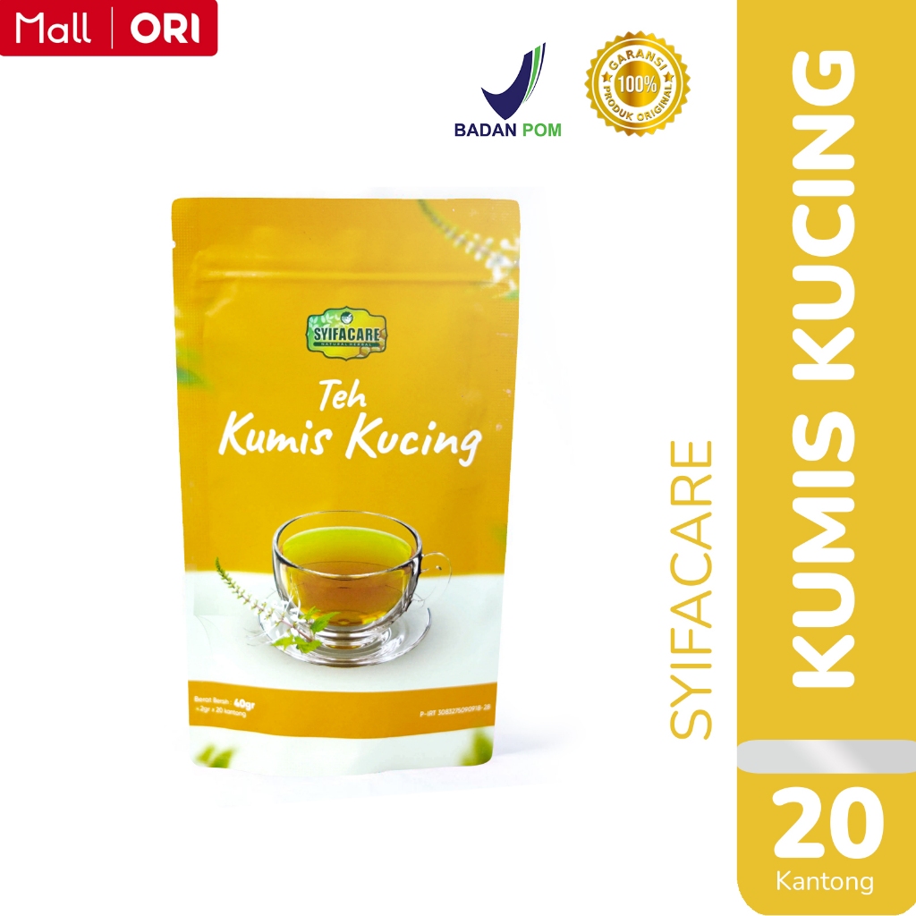 

Teh Kumis Kucing Syifacare Teh Celup isi 20 Kantong | 100% Bahan Alami | Teh Diabetes | Imunitas