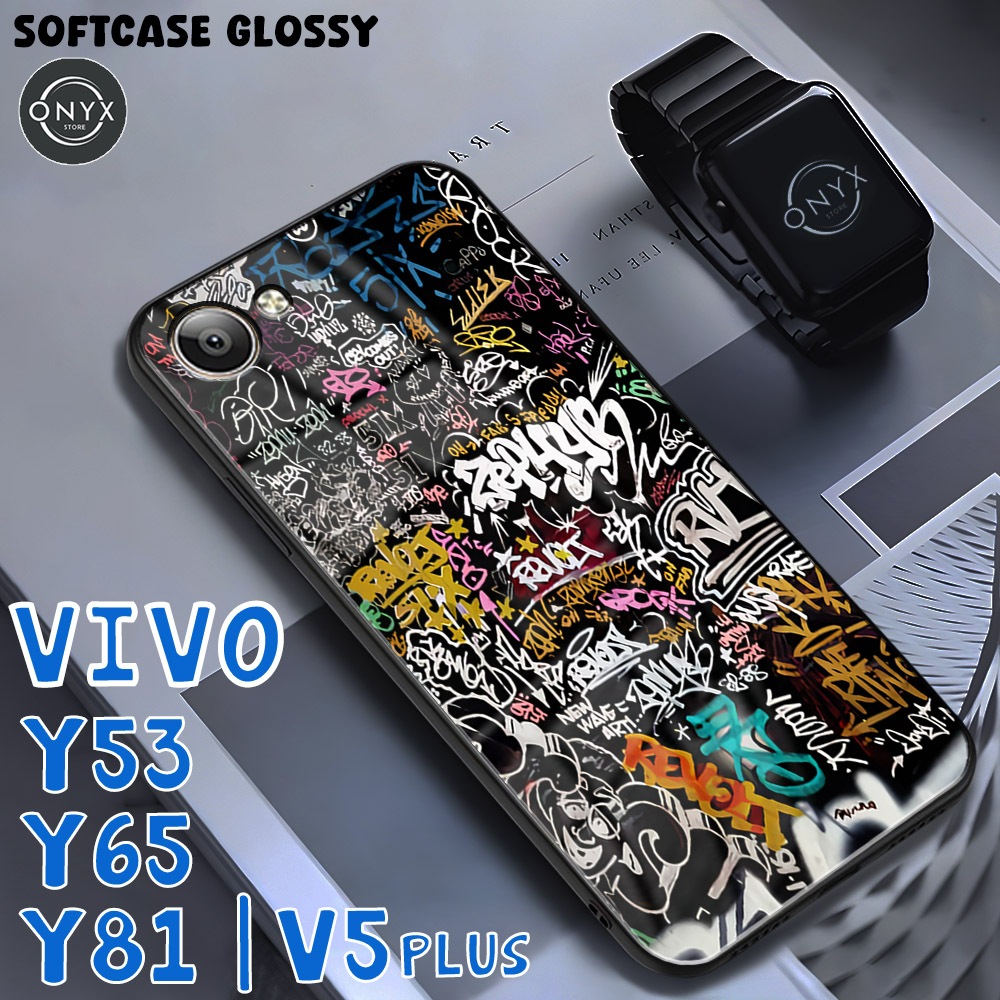 [AA02] Softcase VIVO Y53 | Y65 | Y81 | V5 PLUS | GRAFITI | Kesing Vivo Murah | Case Kilau Glossy Viv