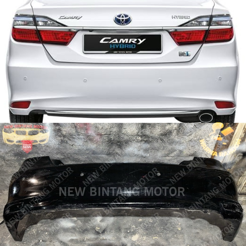 Bumper belakang toyota camry hybrid facelift 2016 2018 original