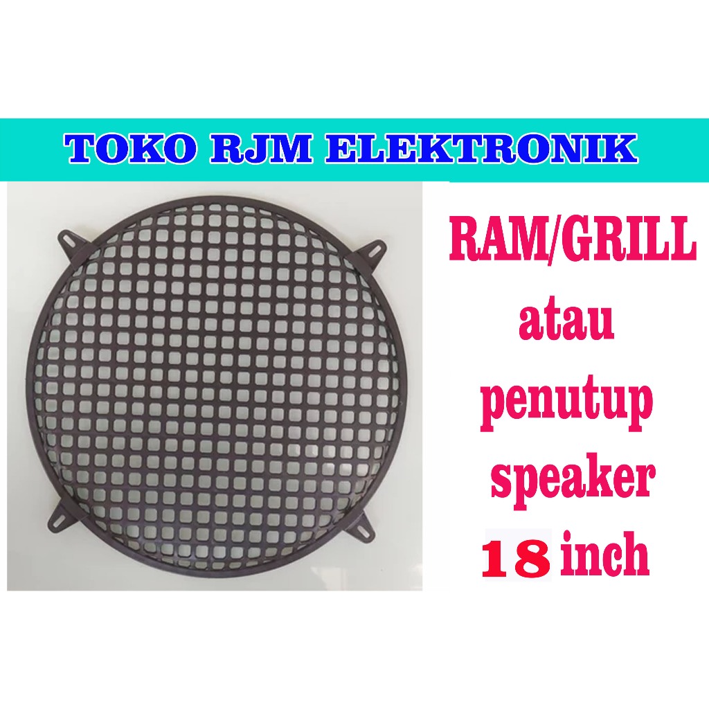 grill atau ram penutup speaker 18 inch