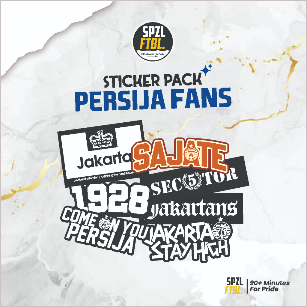 

STICKER PACK SPEZIAL PERSIJA FANS 1 - STIKER FOOTBAL CASUAL, STIKER LAPTOP, AKSESORIS HP, HELM