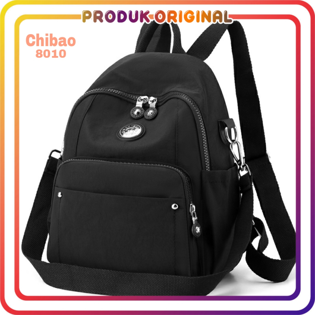 Chibao - Tas ransel Chibao 8010 polyester tas multifungsi ransel wanita muat laptop 11in