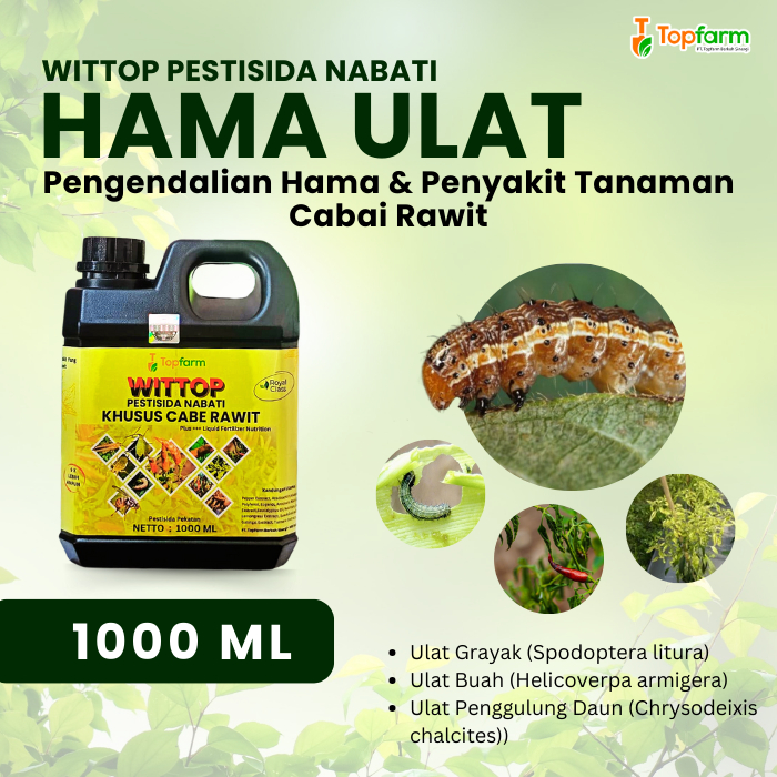 Pestisida Topfarm / Obat Hama Cabai Rawit / Obat Hama Tanaman Cabe Rawit / Obat Pembasmi Hama Cabe R