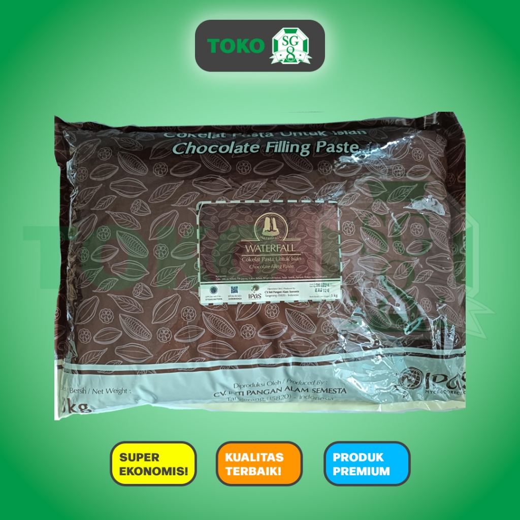 

Chocolate paste WATERFALL 5Kg - cokelat pasta baking