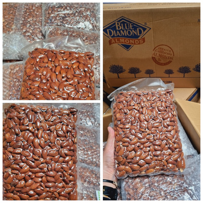 

Kacang Almond Roasted Panggang 1Kg Vaccum / Almond Kupas Almond Premium Rasa Original