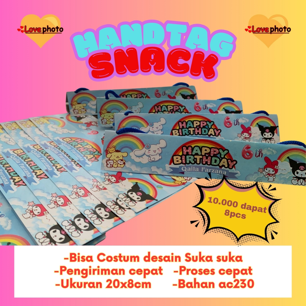 

PROMO Hangtag Ukuran 20x8 cm, FREE DESAIN DAN COSTUM SUKA SUKA, Harga Rp 10.000 DAPAT 8PCS