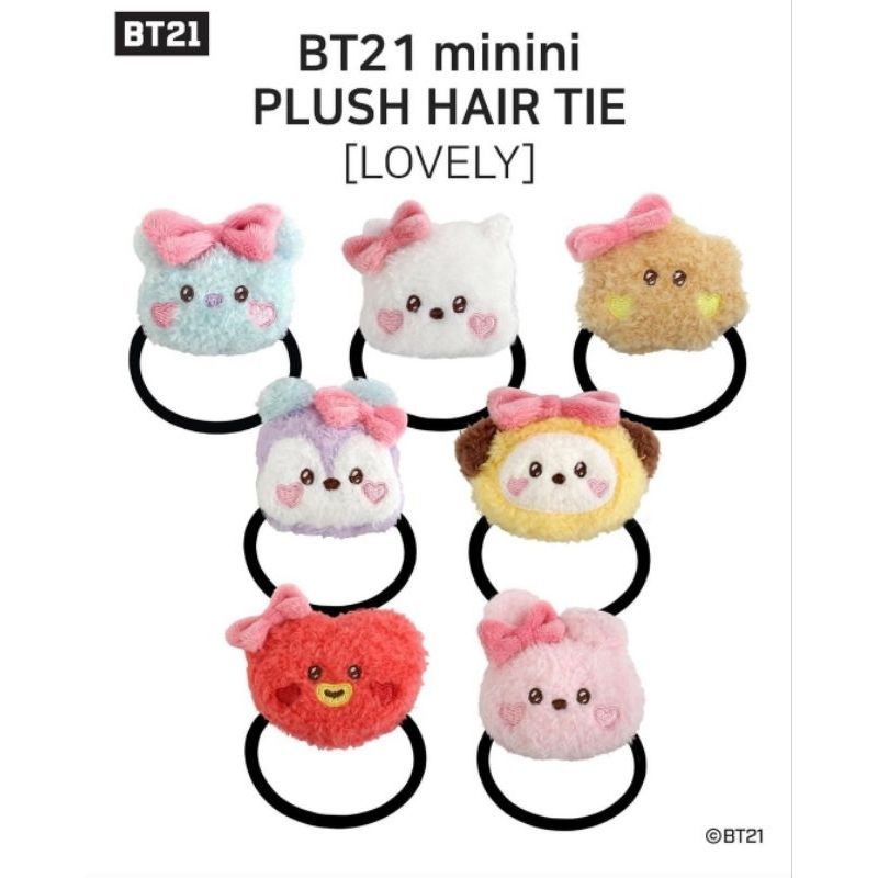 [READY] BT21 PLUSH HAIR TIE LOVELY ( BACA DESKRIPSI )