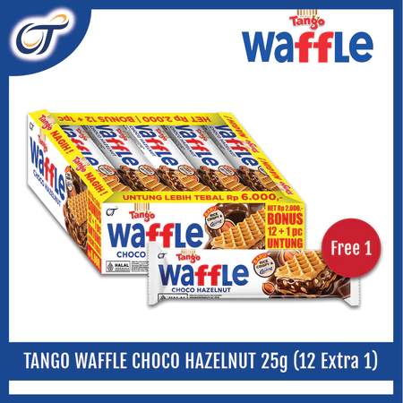 

Queen Snack - Tango Waffle Cookiez & Cream 25 Gr (1 Box isi 13)