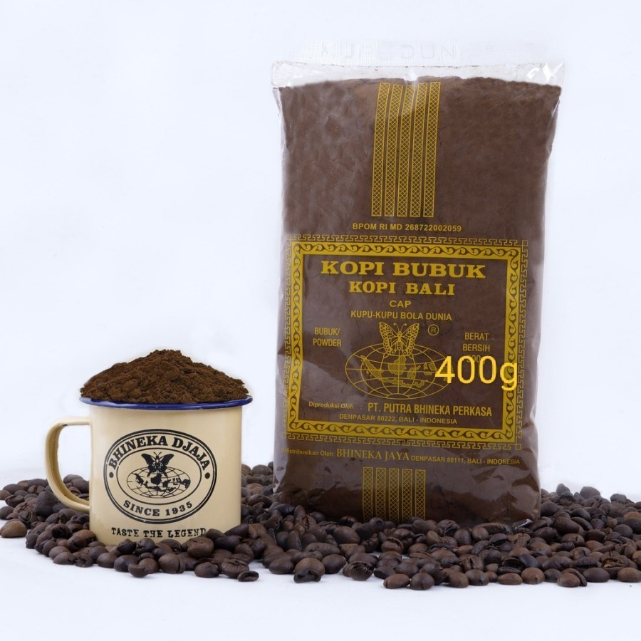 

Kopi Bubuk Kupu-Kupu Bola Dunia 400 g