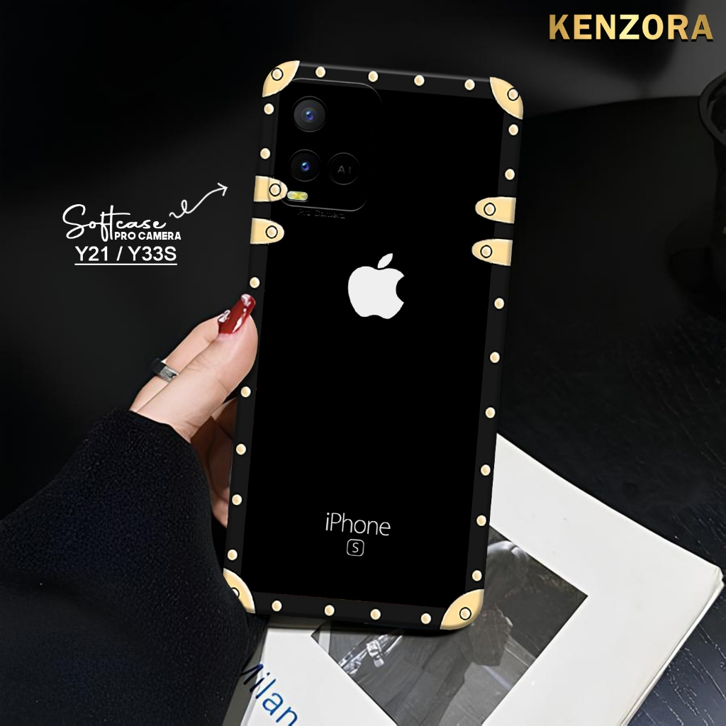 Kenzora Case VIVO Y21/Y21S Fashion Case Logo Iphone series Premium Case Hardcase Softcase Casing hp 