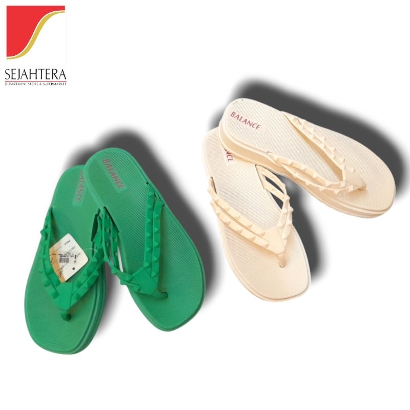 Balance Sandal jepit wanita model rockstud/sandal jeit wanita valentino