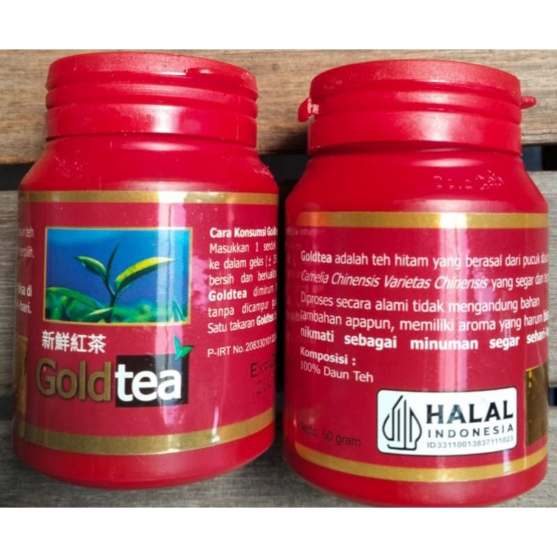 

Teh Goldtea 60 Gram | TEH KESEHATAN GOLD TEA 60 Gram | TEH HITAM GOLDTEA | GOLD TEA 60 Gram -->> Teh hitam Herbal yang sudah terkenal khasiatnya untuk kesehatan anda