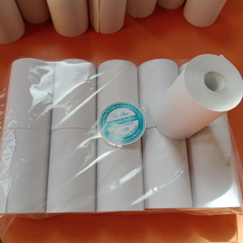 

Kertas thermal ukuran 57,58x40mm 10 pcs