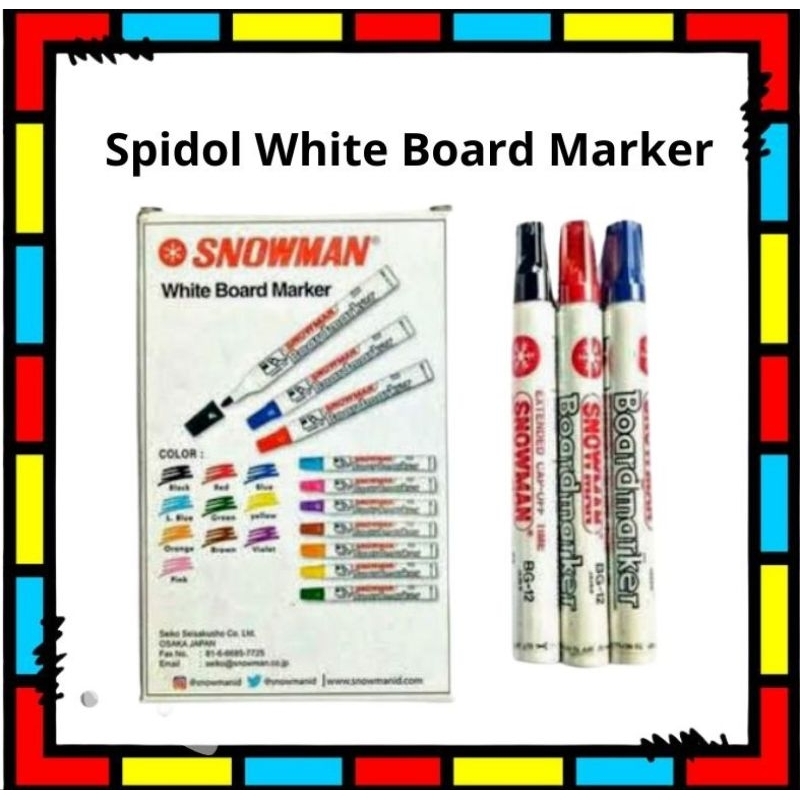 

Sepidol White board marker Snowmen