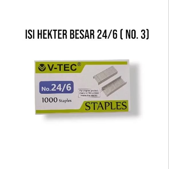 

staples isi anak hekter besar 24/6 / anak hekter no. 3 ( 1 pcs)