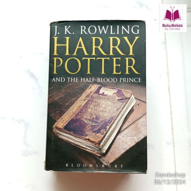 Harry Potter and the Half Blood Prince by JK Rowling - Novel Bahasa Inggris Bekas Preloved HC