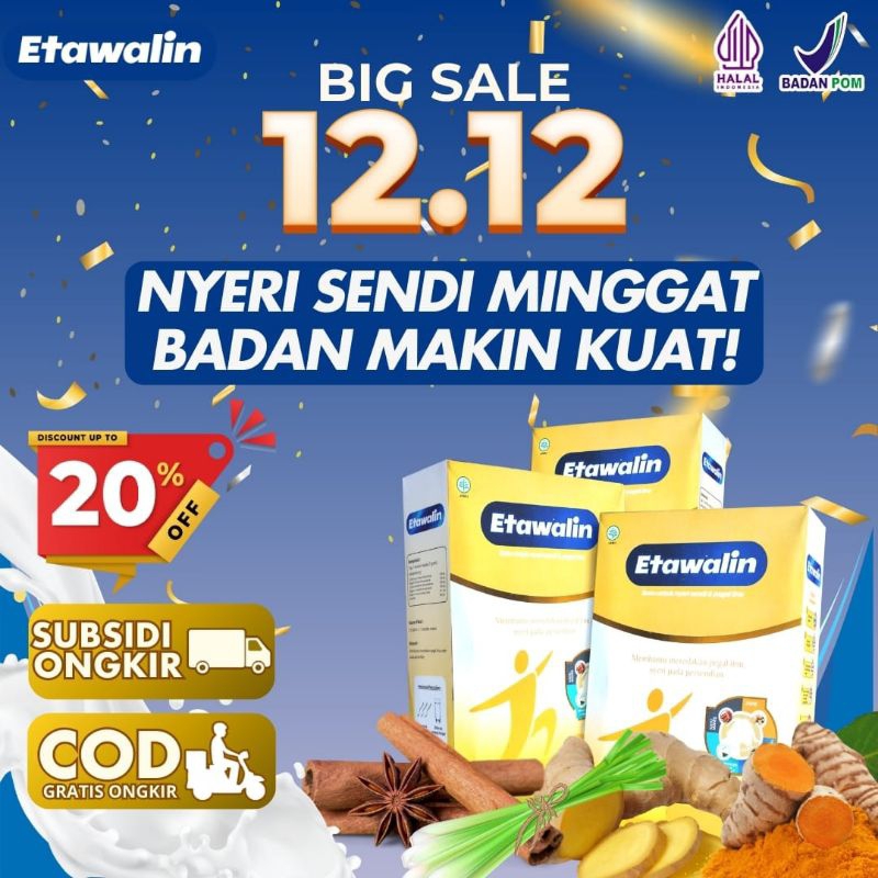 

ETAWALIN PROMO GAJIAN! Susu Etawa Herbal Nyeri Sendi 1 Box A