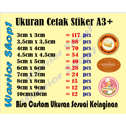 

Cetak Sicker A3+ Cetak Sticker Cromo A3+ Cetak Label Kemasan Cetak Stiker Cromo a3+