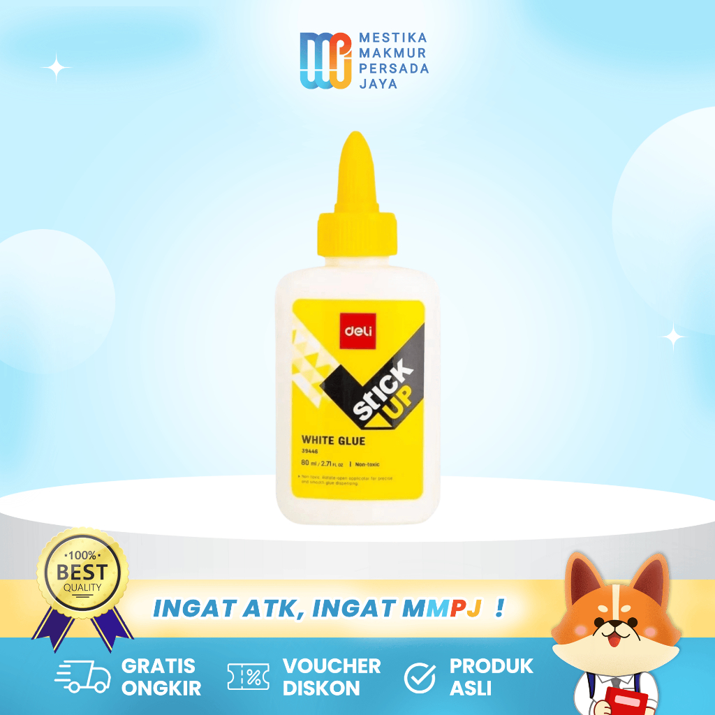 

Deli Lem Cair Super Glue - Lem Kertas Super Kuat 80Ml E39446