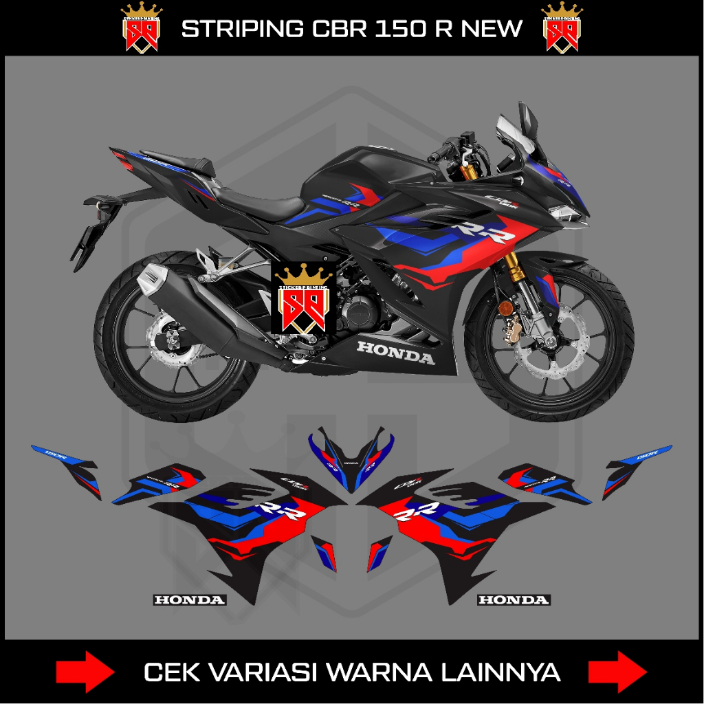 Decal Striping Cbr 150R K45r / Stiker Honda New Cbr 150 R K45 R Livery Treecolor Bmw