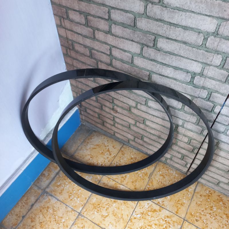 Ring hoop bass drum kayu 22" copotan drum Yamaha/ wood hoop