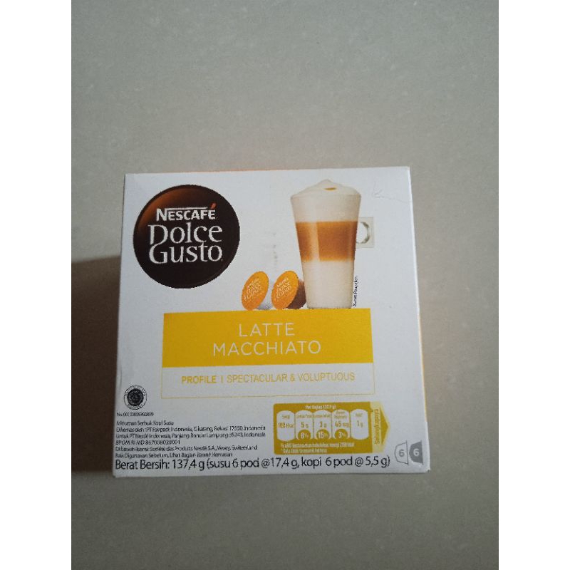 

(137,4 gr)NESCAFE Dolce Gusto LATTE MACCHIATO