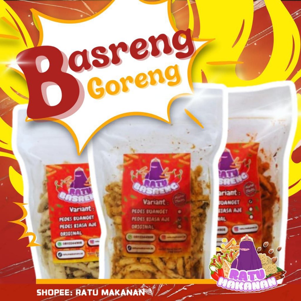 

Basreng Pedas Nikmat 250g Gurih Asin Bikin Nagih!! Basreng Ratu Makanan