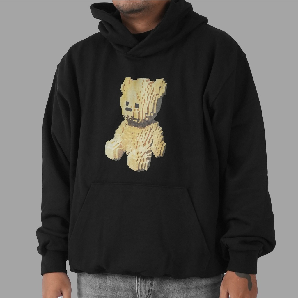 ADLV Block Bear Black Hoodie