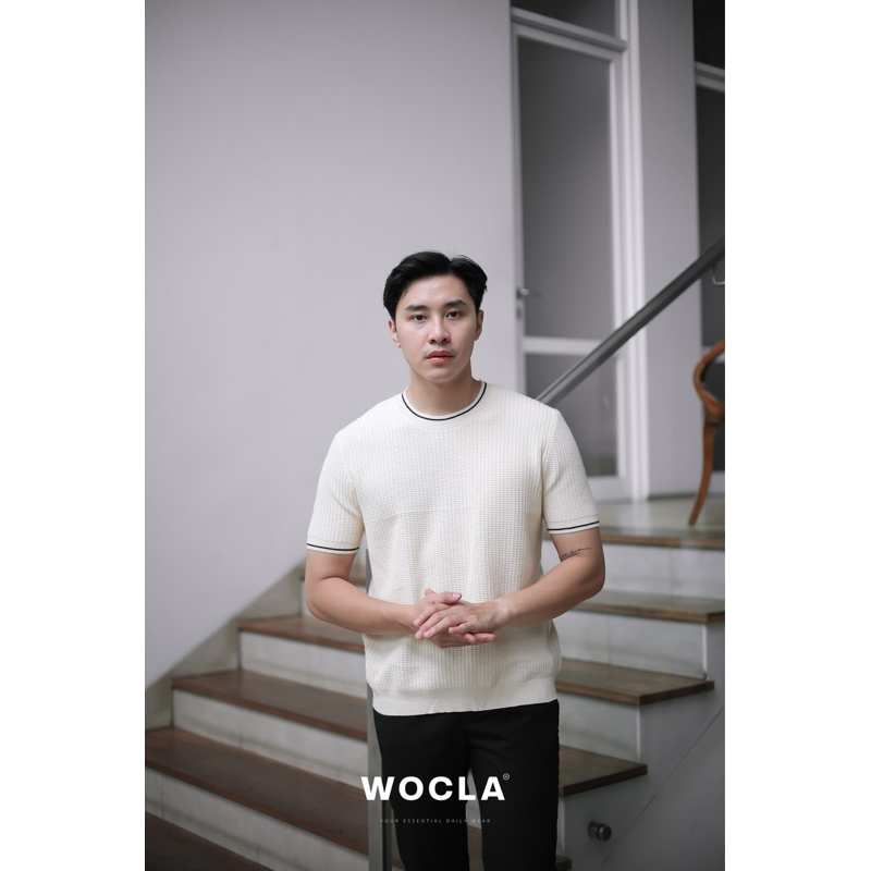 Kaos Aizen Knit / Koas knit / Atasan Knit / Baju Cowok / Atasan Pria / Knit / Atasan Rajut Pria / Ka