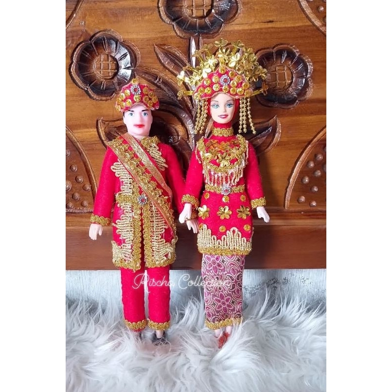 BONEKA  HIAS  ADAT BANGKA BELITUNG / BONEKA ADAT NUSANTARA