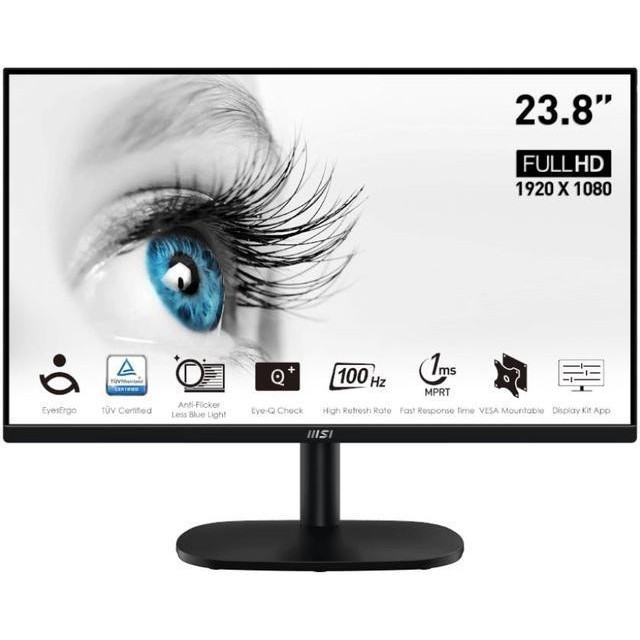 MSI PRO MP245V Monitor 24 Inch VA 100Hz Monitor LED