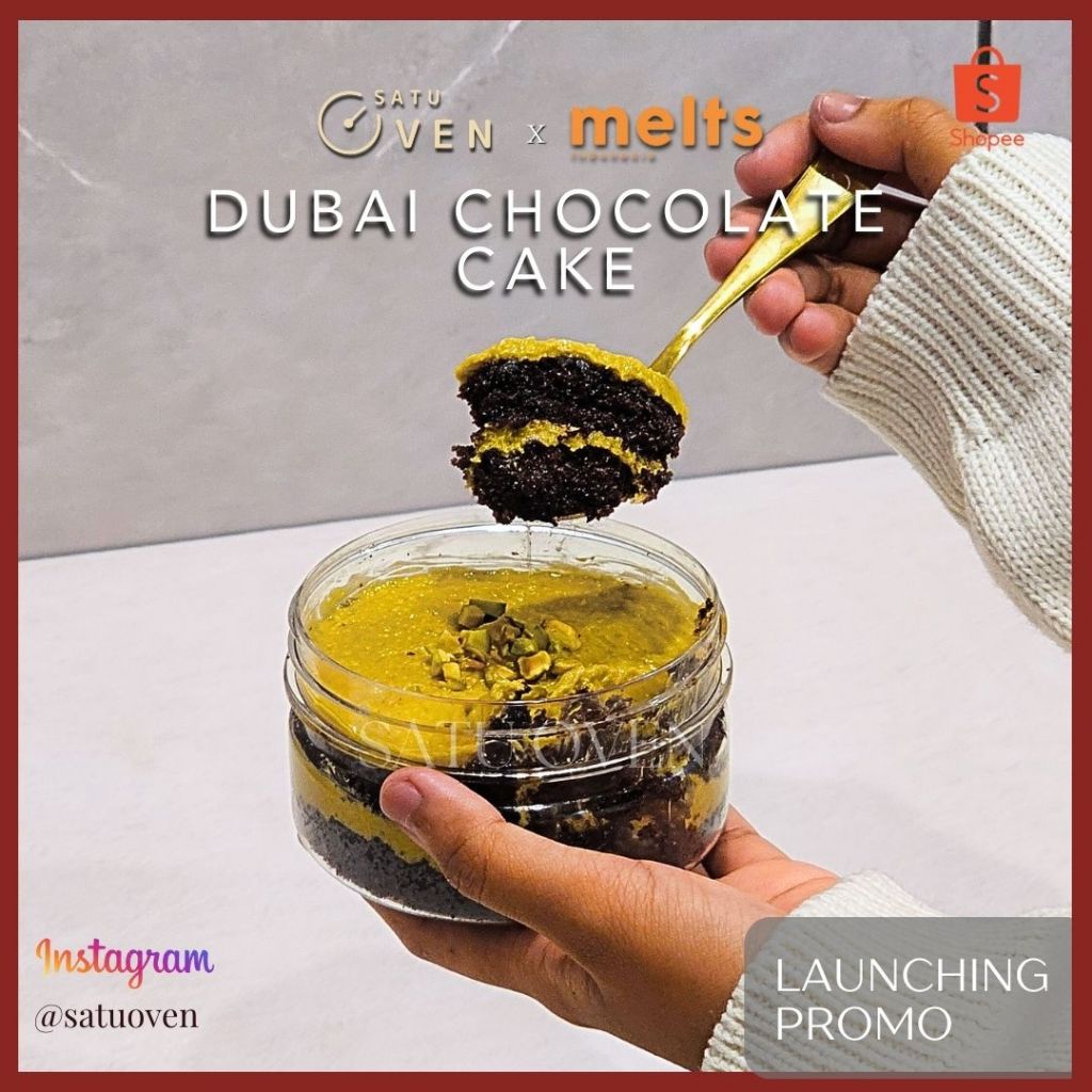 

Dubai Kunafa Pistachio Chocolate Cake Jar 170gr