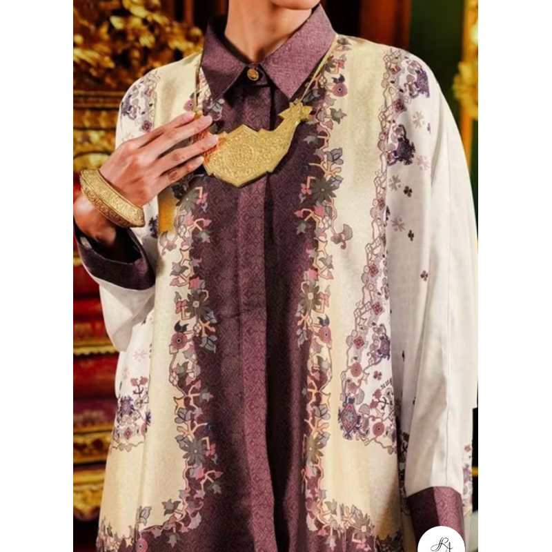 Benang Jarum - Benang Pelangi Limar Batwing Shirt - Maroon