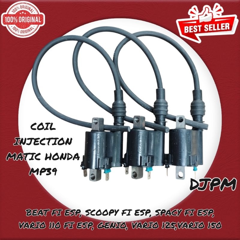 Koil Coil Ignition Pengapian Motor Honda Beat Scoopy Spacy Vario 110 125 150 FI ESP Injection Injeks