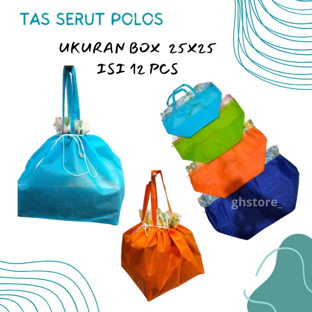 

Tas Serut Hajatan Polos Ukuran 25x25 Tas Besek Syukuran