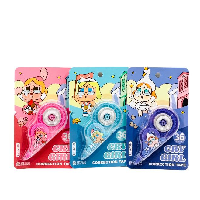 

( DAPAT 1 PCS ) CORRECTION TAPE CRY BABY 9603 / Tip-Ex Kertas Anak CRY BABY 9603