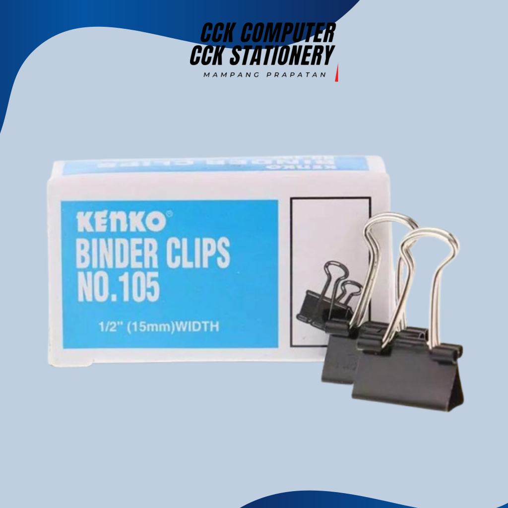 

Penjepit kertas / Binder Clip 105 1 dus kecil [ 12pcs ]
