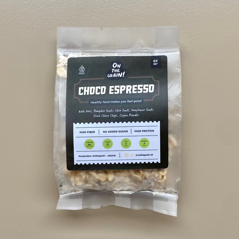 

CHOCO ESPRESSO OATS by On The Grain | Overnight / Instant Oat - Healthy Snack Breakfast Snack Muesli