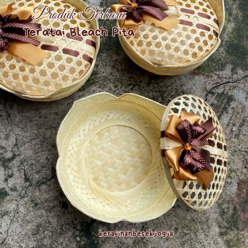 BESEK TERATAI BLEACH PITA PREMIUM | besek teratai besek bambu hantaran sanggan nikah