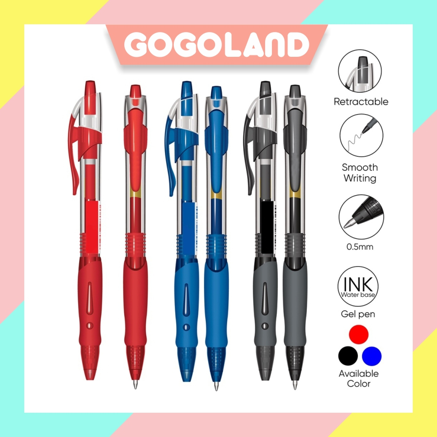

⭐Gogoland⭐ Gel Pen Pulpen Pena GP-265 Q Gel 0.5 mm S059
