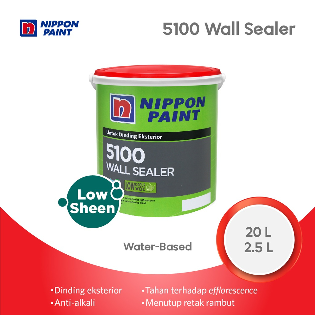 CAT DASAR TEMBOK 5100 WALL SEALER NIPPON PAINT 20 LTR