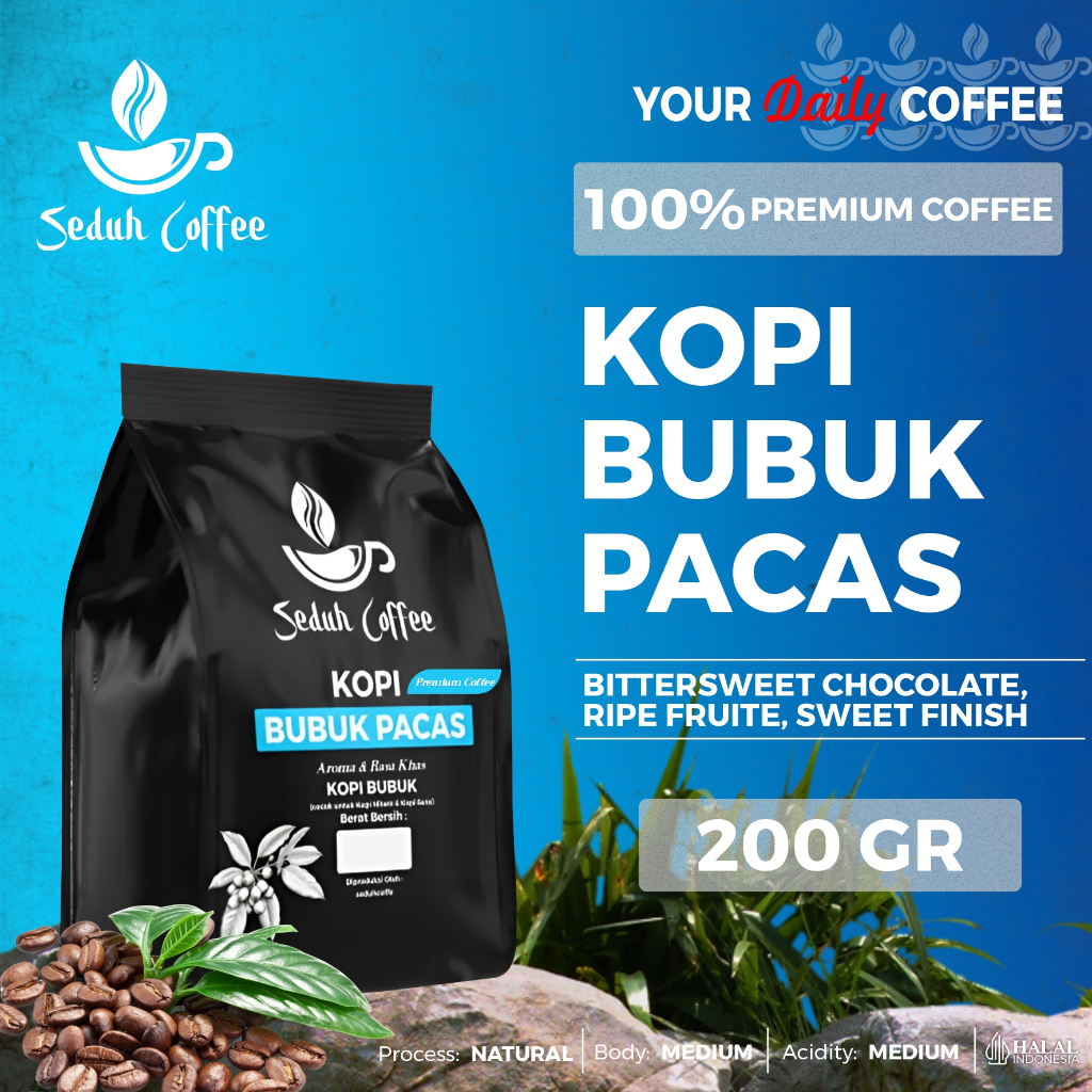

SEDUH- Bubuk Kopi Bubuk Pacas Premium 200gr